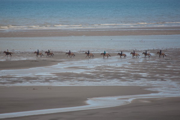 Le Touquet Paris Plage, riders on the beach