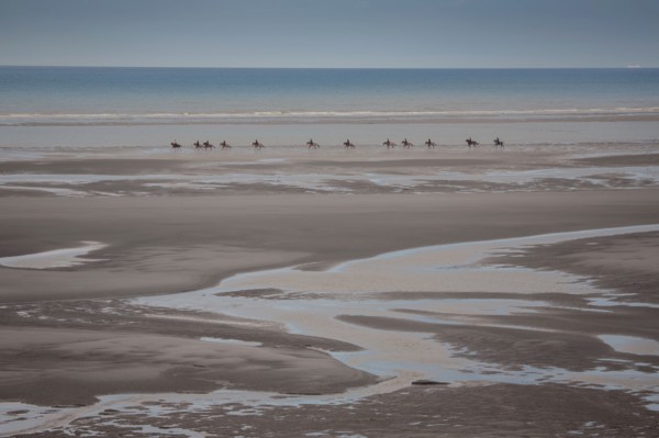 Le Touquet Paris Plage, riders on the beach