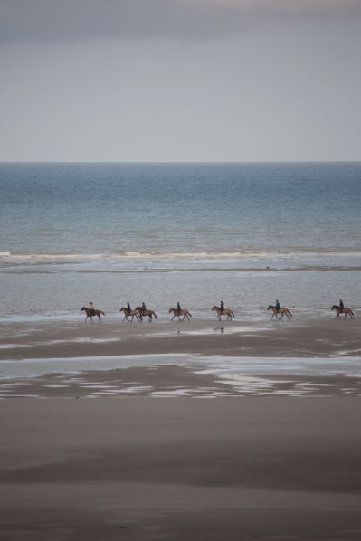 Le Touquet Paris Plage, riders on the beach