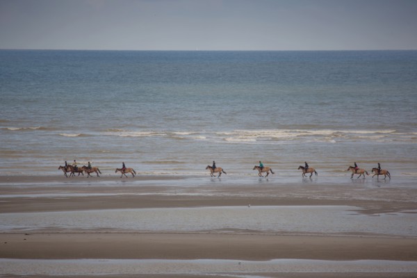 Le Touquet Paris Plage, riders on the beach