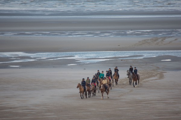 Le Touquet Paris Plage, riders on the beach