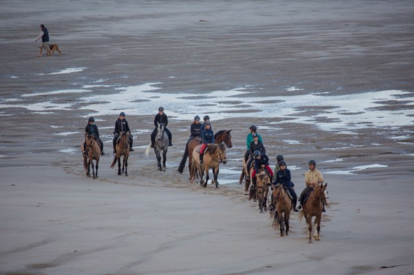 Le Touquet Paris Plage, riders on the beach