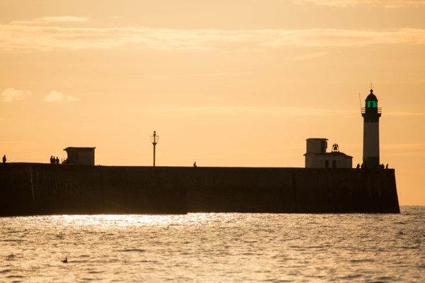 Mers les Bains, Le Tréport harbour breakwater