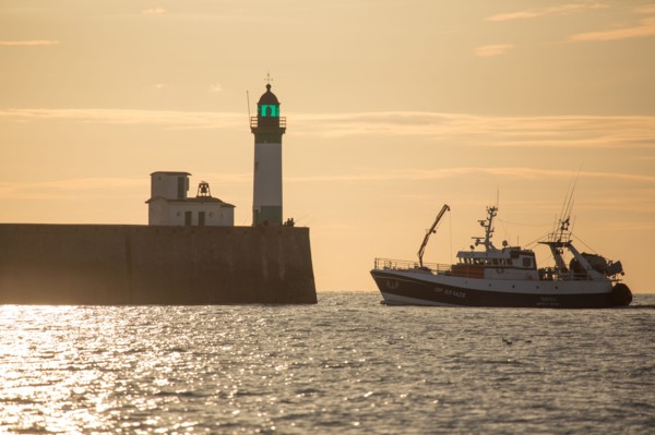 Mers les Bains, Le Tréport harbour breakwater