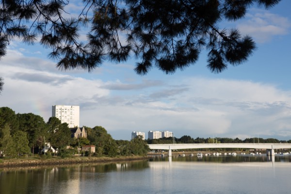 Lorient, Boulevard du Scorff, pedestrian and bicycle walk