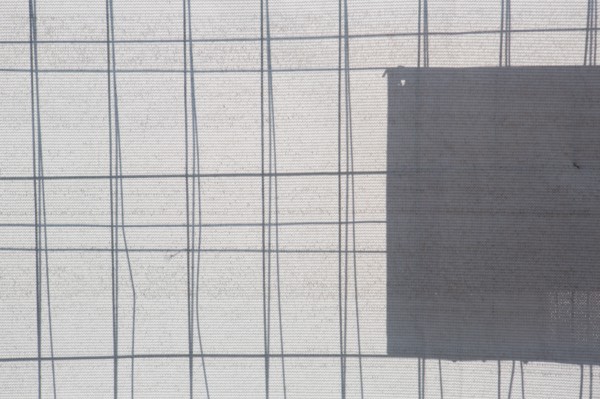 Lorient, port, barrier and tarpaulin