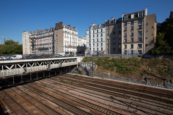 Paris, voies ferrées au-dessus de la Gare Saint-Lazare