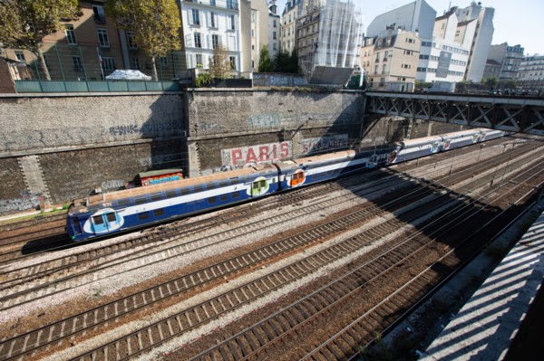 Paris, railways above the Gare Saint-Lazare