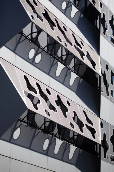 Paris, nouveau quartier des Batignolles, immeuble Klesia