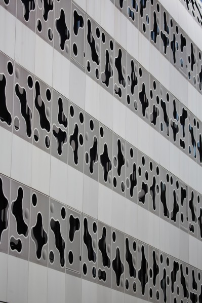 Paris, nouveau quartier des Batignolles, immeuble Klesia