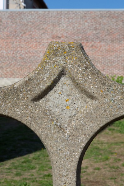 Merlimont Plage, détail d'une bordure en béton