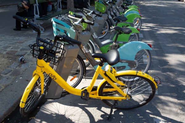 Paris, vélos en libre service