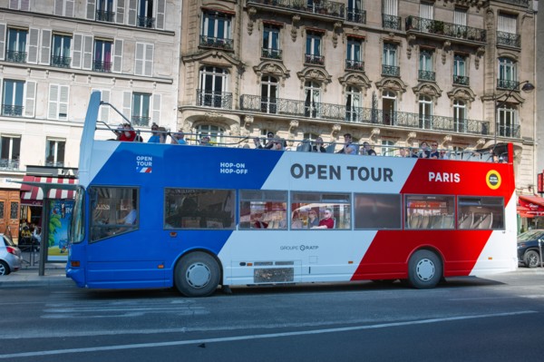Paris, Open Tour tourist bus