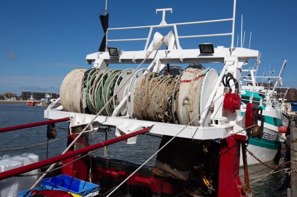 Trouville-sur-Mer (Calvados), docked trawler