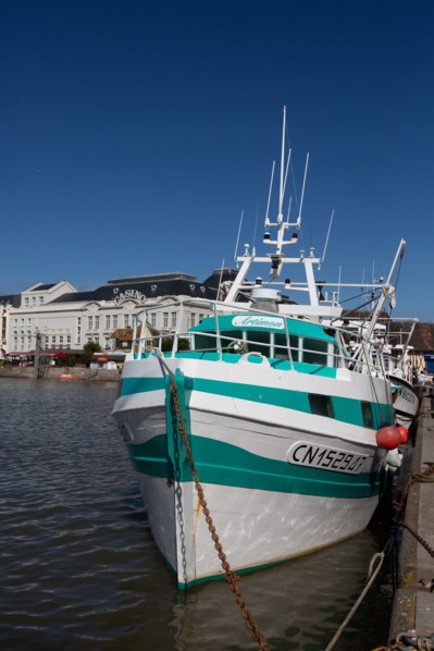 Trouville-sur-Mer (Calvados), docked trawler