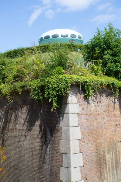 Le Havre, jardins suspendus, Fort de Sainte Adresse, Futuro House de Matti Suuronen
