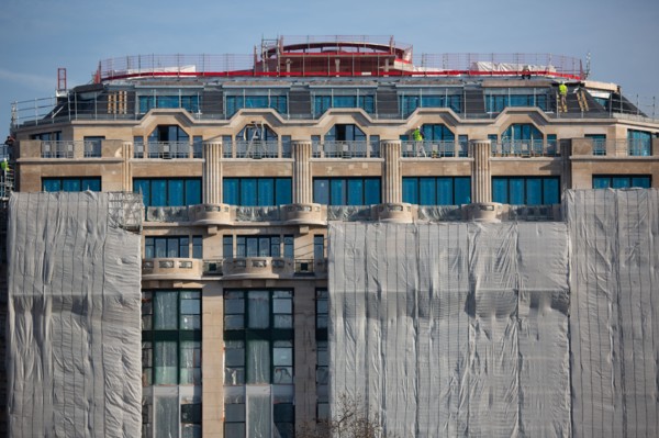 Paris, La Samaritaine under construction, ongoing work