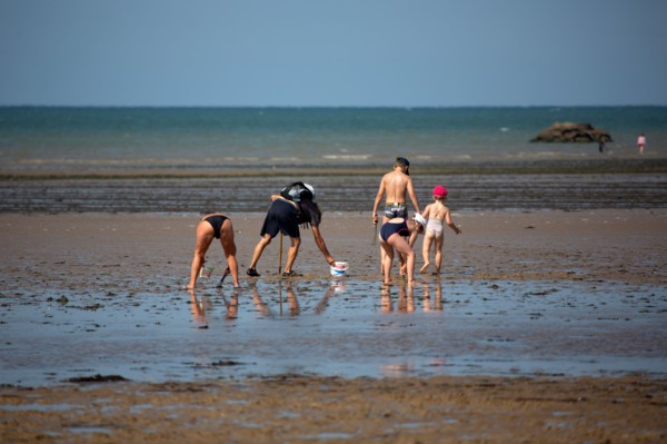 Côte de nacre, landing beaches