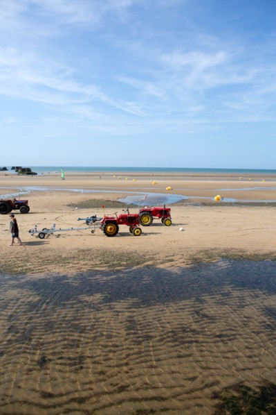 Côte de nacre, landing beaches