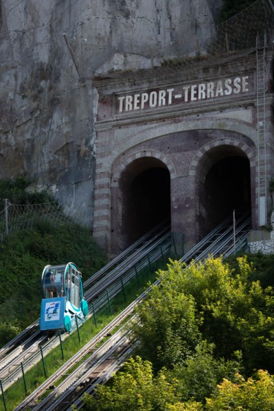 Funicular in Le Tréport, Seine Maritime