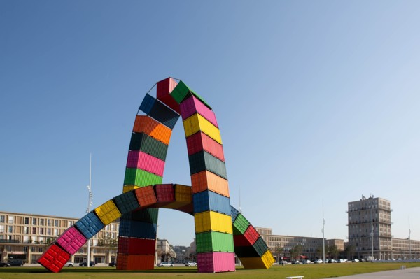 Ganivet, Catène de containers
