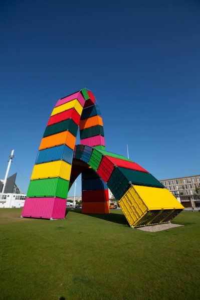 Ganivet, Catène de containers
