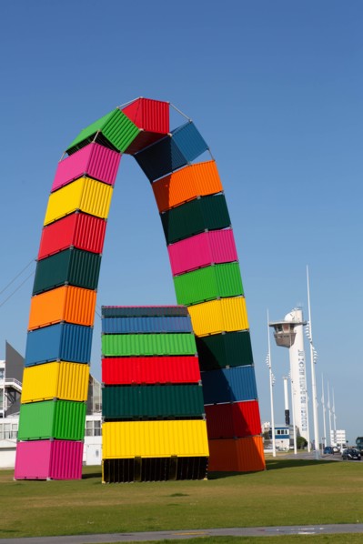 Ganivet, Catène de containers