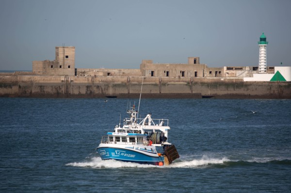 Entrance to Le Havre harbour