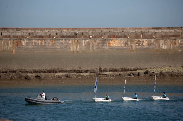 Entrance to Le Havre harbour