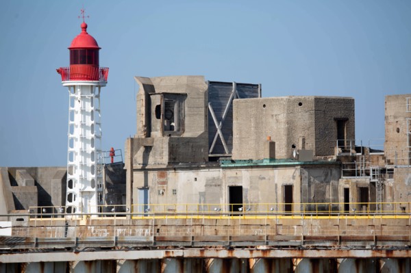 Entrance to Le Havre harbour