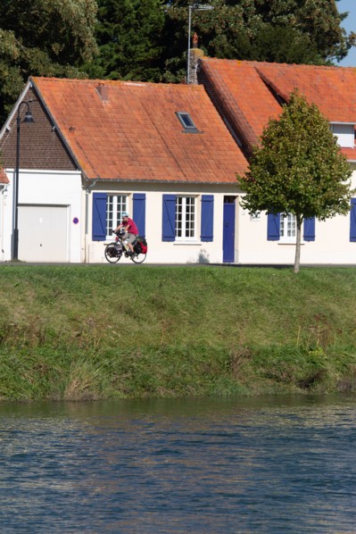 Maritime canal of Abbeville in Saint-Valery-sur-Somme