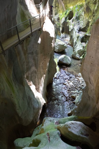 La Vernaz, Haute-Savoie, site des grottes du Pont du Diable