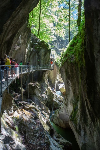 La Vernaz, Haute-Savoie, site des grottes du Pont du Diable