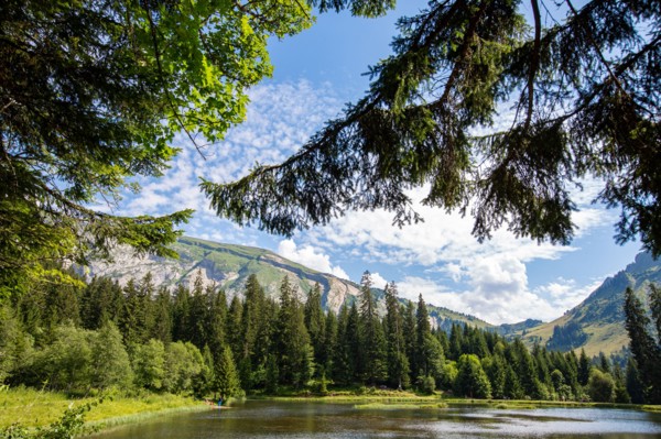 Morzine, Haute-Savoie, site of the Lac des Mines d'Or, the Rouleau de Bostan