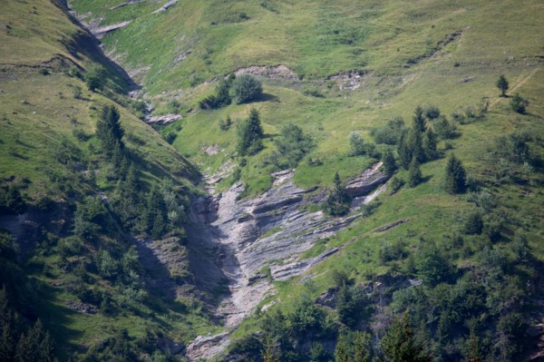 Morzine, Haute-Savoie, site of the Lac des Mines d'Or, the Rouleau de Bostan