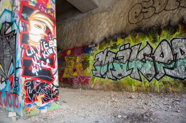 Paris, Petite Ceinture en la gare du Poinçon et la rue Didot