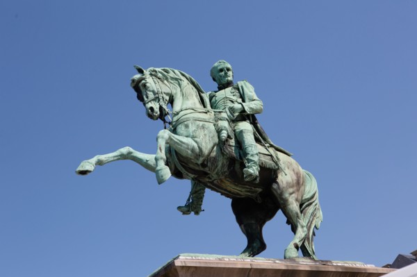 Rouen (Seine Maritime), equestrian statue of Napoléon
