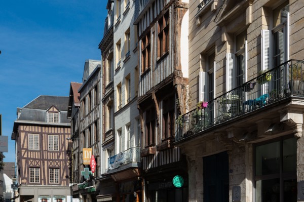 Rouen (Seine Maritime), rue de l'Hôpital