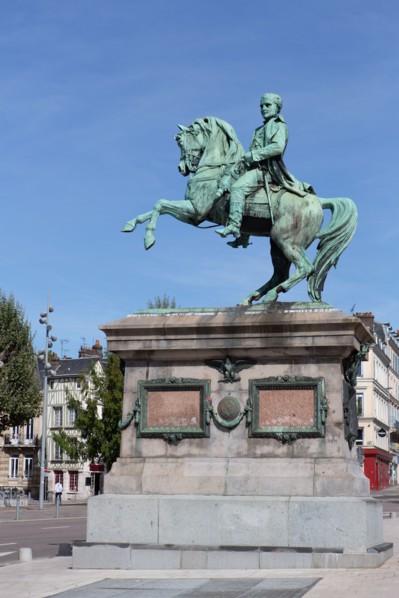 Rouen (Seine Maritime), equestrian statue of Napoléon