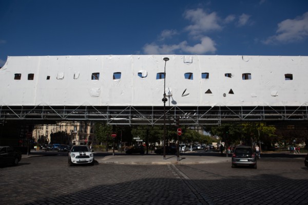 Paris, chantier de rénovation du métro ligne 6