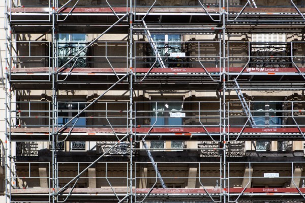 Paris, scaffolding