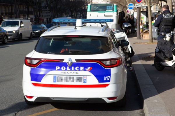 Paris, police car
