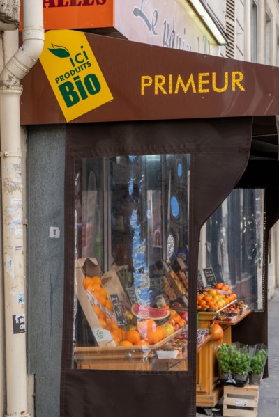 Paris, organic greengrocer's shop