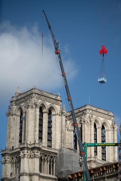 Cathédrale Notre-Dame de Paris, one year after the fire on the evening of 15 April 2019