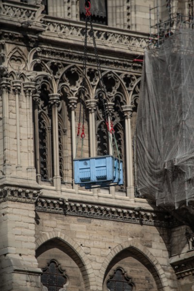 Cathédrale Notre-Dame de Paris, one year after the fire on the evening of 15 April 2019