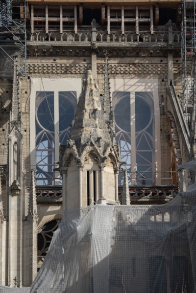 Cathédrale Notre-Dame de Paris, one year after the fire on the evening of 15 April 2019