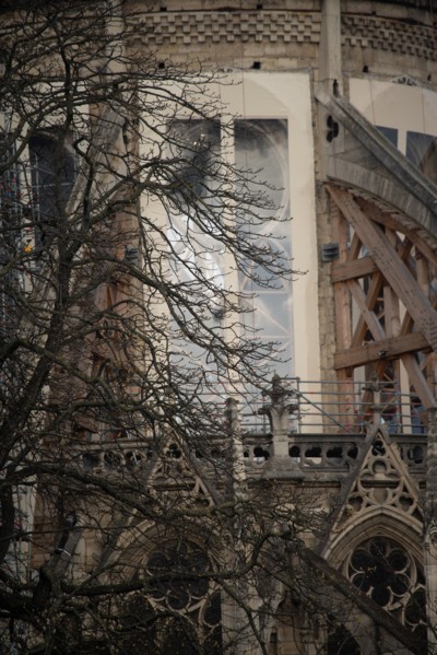 Cathédrale Notre-Dame de Paris, one year after the fire on the evening of 15 April 2019