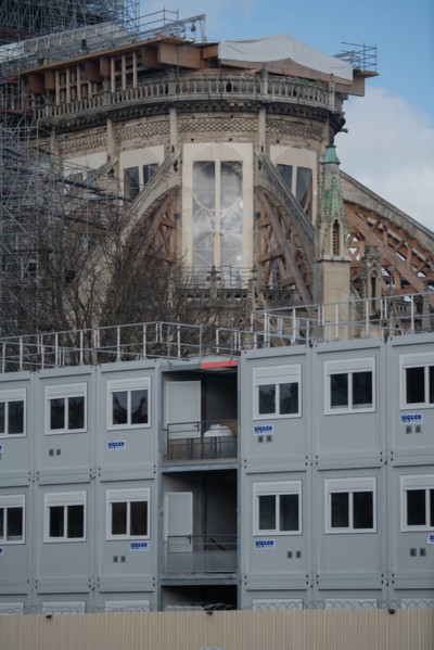 Cathédrale Notre-Dame de Paris, one year after the fire on the evening of 15 April 2019