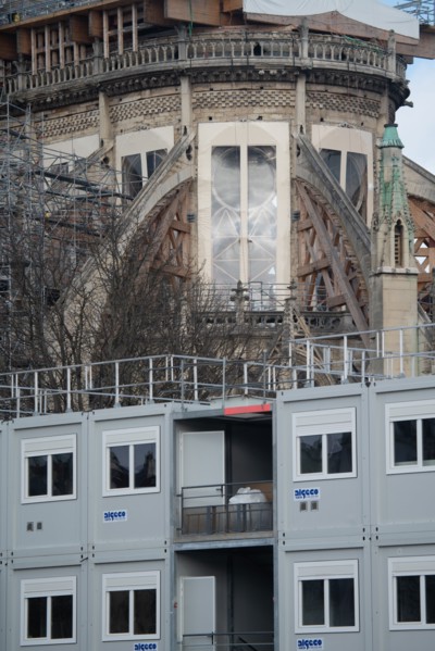 Cathédrale Notre-Dame de Paris, one year after the fire on the evening of 15 April 2019