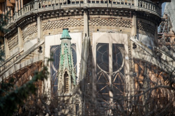 Cathédrale Notre-Dame de Paris, one year after the fire on the evening of 15 April 2019